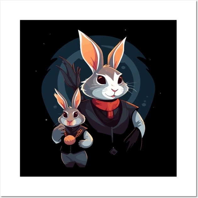 Rabbit Fathers Day Wall Art by JH Mart